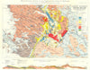 SCOTTISH LOCHS. Assynt district surface Geology. RGS 1904 old antique map
