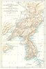 ASIA. Sketch Map of Southern Machuria and Korea. Turley Collyer. RGS 1904