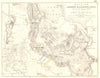 BATTLES OF LONATO & CASTIGLIONE. 3rd & 5th August 1796. Italy 1848 old map