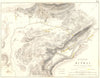 BATTLE OF RIVOLI. 14-15th January 1797. French Revolutionary Wars 1848 old map