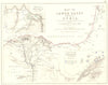 EGYPT CAMPAIGN 1798-1801. Battles of Aboukir 1799 & Pyramids 1798 1848 old map