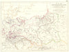 PRUSSIA & POLAND illustrating 1806 Campaign. Napoleonic Wars. Germany 1848 map