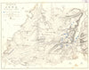 BATTLE OF JENA. 14th October 1806. Germany. Napoleonic Wars. Weimar 1848 map