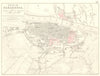 SIEGE OF ZARAGOZA BY THE FRENCH ARMY OF ARAGON. Saragossa. 1808/1809 1848 map