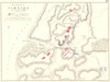 BATTLE OF VIMEIRO. 21st August 1808. Portugal. Napoleonic Wars 1848 old map