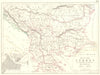 TURKEY. Map to Illustrate the war with Russia 1807-1812. Balkans Greece 1848