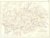 BATTLE OF ECHMÜHL. Eckmühl. 22 April 1809. Bavaria. Napoleonic Wars 1848 map