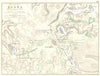 BATTLE OF OCANA. 19th November 1809. Ocaña Dos Barrios. Spain 1848 old map