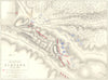 BATTLE OF ALBUERA. 16th May 1811. Spain. Napoleonic Wars 1848 old antique map