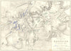 BATTLE OF BORODINO. 7th September 1812. Russia. Napoleonic Wars 1848 old map