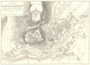 SIEGE OF BURGOS CASTLE. Allies Wellington 10 Sep- 21 Oct 1812 1848 old map