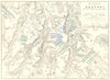 BATTLES OF KRASNY. 16th, 17th, and 18th November 1812. Russia 1848 old map