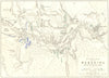 BATTLE OF THE BERESINA. 26-28 November 1812. Belarus. Borisov Barysaw 1848 map