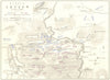 BATTLE OF LUTZEN. 2nd May 1813. Germany. Napoleonic Wars 1848 old antique map