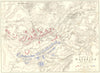 BATTLE OF WATERLOO. 18th June 1815 - sheet 1. Belgium. Napoleonic Wars 1848 map