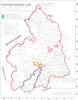 NORTHUMBERLAND. Parishes. Register start date. Ecclesiastical  1984 old map