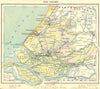 NETHERLANDS. Zuid- Holland 1922 old antique vintage map plan chart