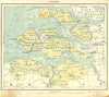 NETHERLANDS. Zeeland 1922 old antique vintage map plan chart