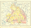 NETHERLANDS. Drente 1922 old antique vintage map plan chart