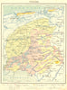 NETHERLANDS. Friesland 1922 old antique vintage map plan chart