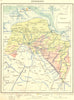 NETHERLANDS. Groningen 1922 old antique vintage map plan chart