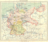 GERMANY. Duitschland 1922 old antique vintage map plan chart