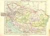 EUROPE. Donau- Landen 1922 old antique vintage map plan chart