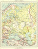 EUROPE. Oost- Europa 1922 old antique vintage map plan chart