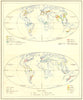 WORLD. Voortbrengselen; Specerijen 1922 old antique vintage map plan chart
