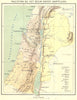 ISRAEL. Palestina Bij Het begin Onzer Jaartelling 1922 old antique map chart