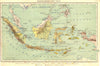 INDONESIA. Nederlandsch oost- Indië 1922 old antique vintage map plan chart
