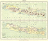 INDONESIA. Java 1922 old antique vintage map plan chart