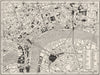 LONDON. Central. guide to theatres & main Cinemas 1926 old vintage map chart