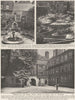LONDON. Cobbles of the Quiet outer Court in Staple Inn at Holborn 1926 print