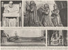 LONDON. Tombs of old London Worthies in Southwark Cathedral 1926 print