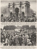 HYDE PARK SPEAKERS CORNER.Police escort communists Marble Arch;Anti-war mtg 1926