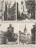 CITY CHURCHS.St Andrew Undershaft.Mary Aldermanbury.Olave.Margaret Lothbury 1926