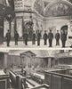 LONDON. Inside the Old Bailey. The great hall and one of the Courts 1926 print