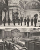 LONDON. Inside the Old Bailey. The great hall and one of the Courts 1926 print