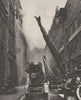 LONDON. How the London fire brigade comes to grips with its Enemy 1926 print