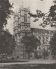 WESTMINSTER ABBEY. Under the elms in Dean's Yard on July day 1926 old print