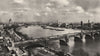 LONDON. Old Waterloo Bridge. Panorama Thames looking East 1926 print