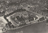 TOWER OF LONDON. From the air. Unimagined by William the Conqueror 1926 print