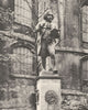 LONDON. Dr. Samuel Johnson on his pedestal, whence he can see Fleet Street 1926
