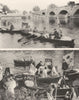LONDON.Ancient custom Dyers Vintners city guilds. Swan upping on the Thames 1926