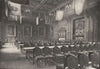 LONDON. Flag- Hung great Hall powerful company of Grocers holds Banquets 1926