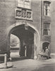 LONDON. Tudor gateway leading into Lincoln's Inn from Chancery Lane 1926 print