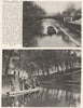 LONDON. Peaceful reaches of the Regent's Canal. Fishing. Barge 1926 old print