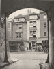 LONDON. Old houses and a Tavern surviving in Aldgate 1926 vintage print