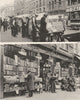 LONDON. Hunt for Bargains in books Shoreditch & Charing-Cross road 1926 print